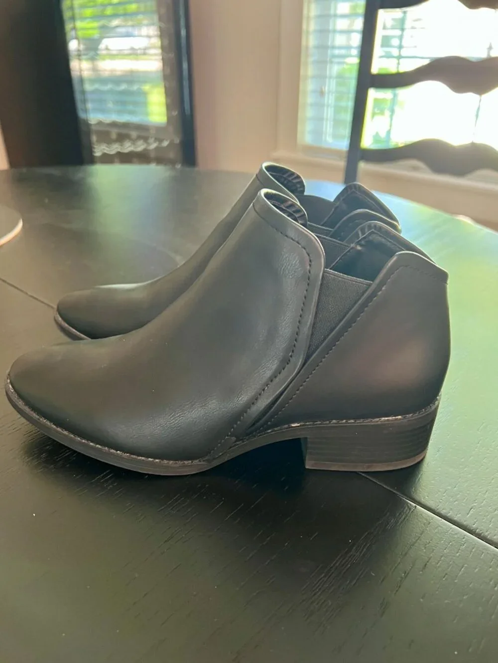 Dolcetta by Dolce Vita Black Slip-On Ankle Booties - Size 7